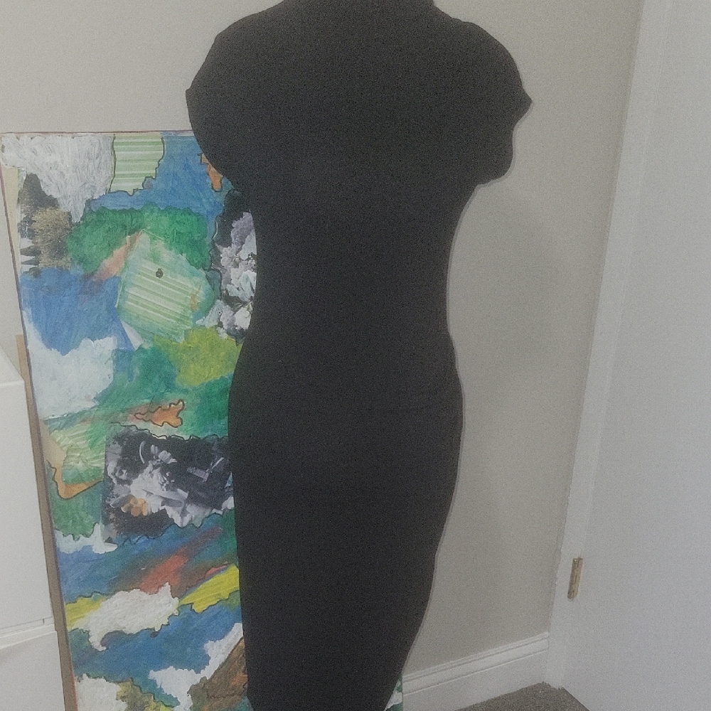 Stella Luce Classic Black Midi Dress